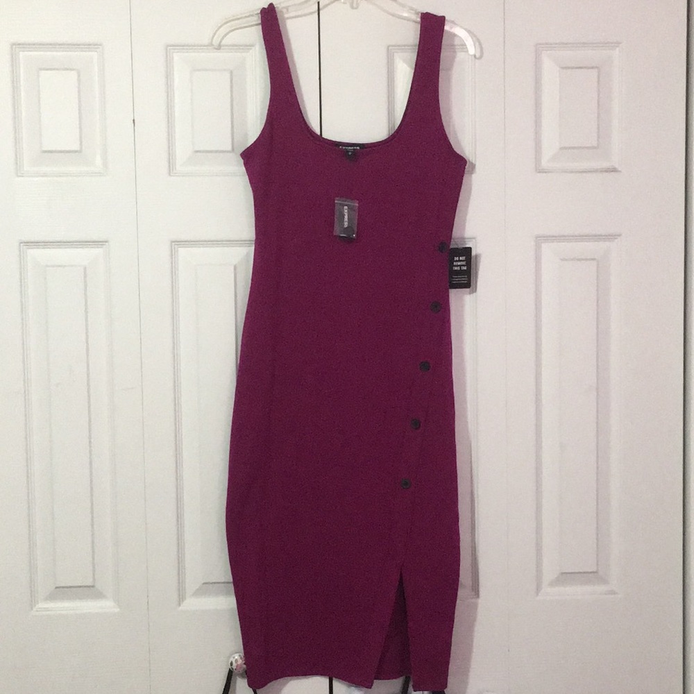 Asymmetrical bodycon dress from Express